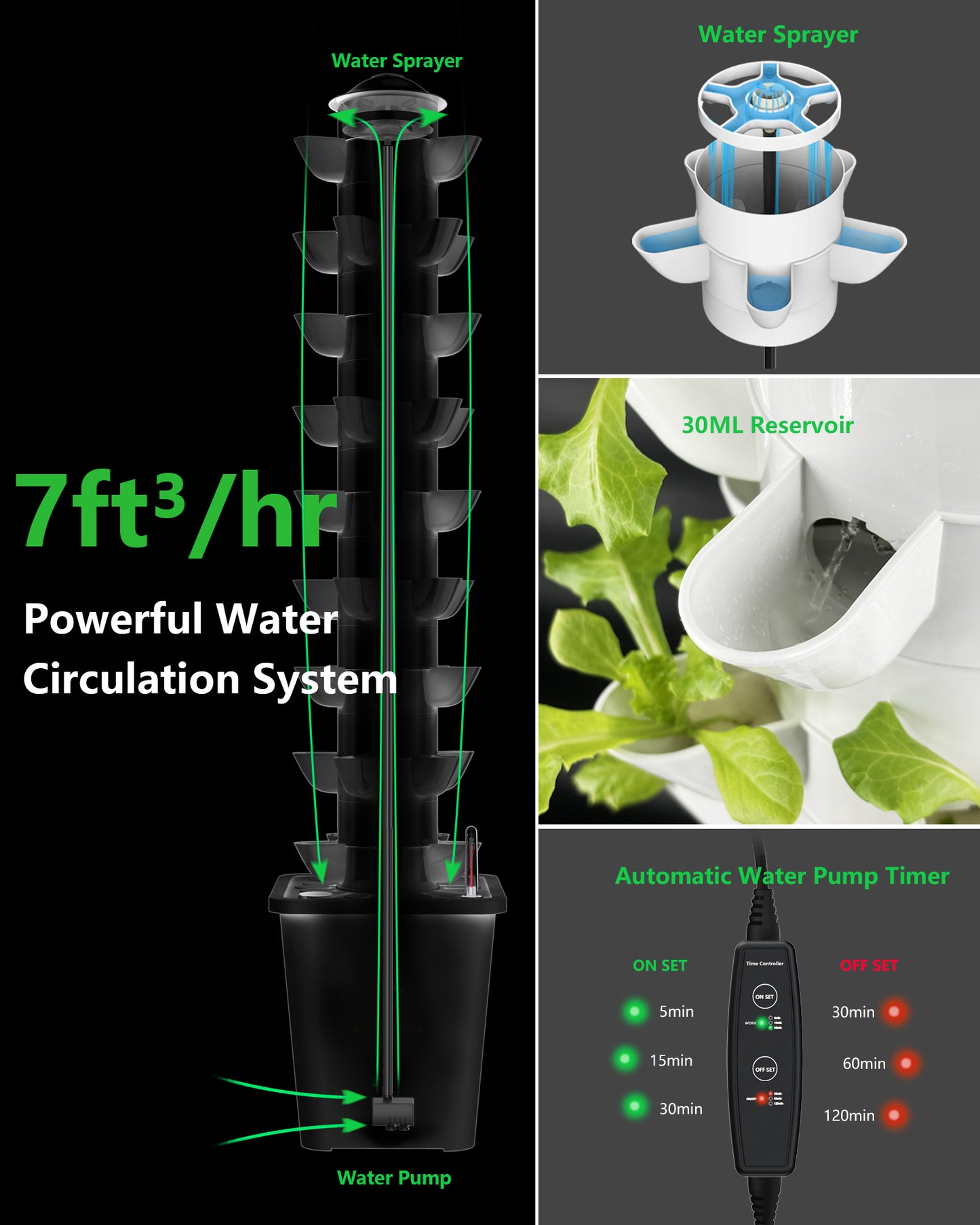 T9C hydroponic tower